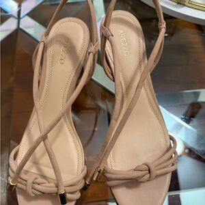 Arezzo Women's Elegant Tan Strappy Sandals